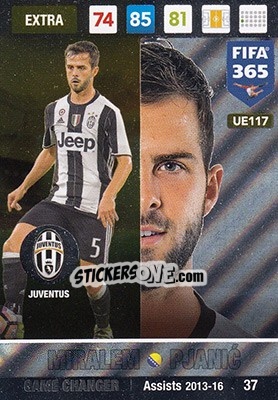 Sticker Miralem Pjanic - FIFA 365: 2016-2017. Adrenalyn XL n. UE117 - Panini