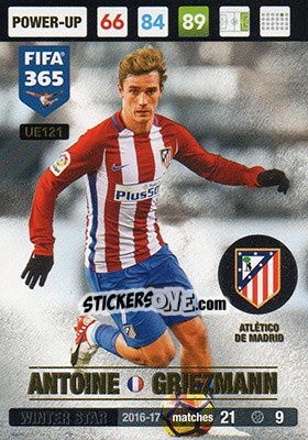 Sticker Antoine Griezmann - FIFA 365: 2016-2017. Adrenalyn XL n. UE121 - Panini