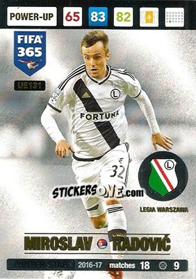 Sticker Miroslav Radovic - FIFA 365: 2016-2017. Adrenalyn XL - Panini