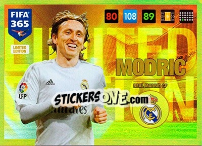 Sticker Luka Modric - FIFA 365: 2016-2017. Adrenalyn XL n. XXL-LMO - Panini