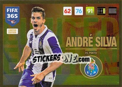 Sticker André Silva - FIFA 365: 2016-2017. Adrenalyn XL n. XXLEU-ASI - Panini