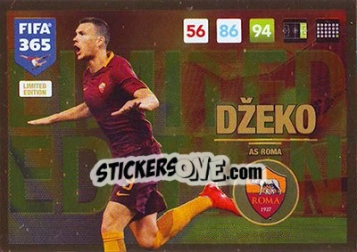 Sticker Edin Džeko - FIFA 365: 2016-2017. Adrenalyn XL n. XXLEU-ED - Panini