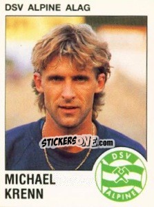 Sticker Michael Krenn - Österreichische Fußball-Bundesliga 1991-1992 - Panini