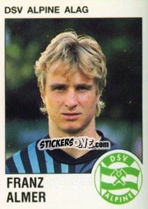 Cromo Franz Almer - Österreichische Fußball-Bundesliga 1991-1992 - Panini