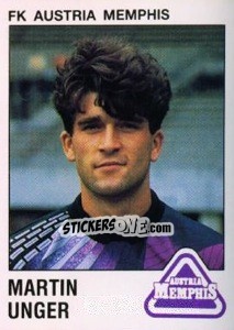Sticker Martin Unger - Österreichische Fußball-Bundesliga 1991-1992 - Panini