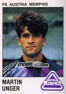 Figurina Martin Unger - Österreichische Fußball-Bundesliga 1991-1992 n. 22 - Panini