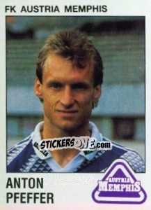 Cromo Anton Pfeffer - Österreichische Fußball-Bundesliga 1991-1992 n. 25 - Panini