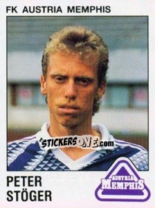 Cromo Peter Stöger - Österreichische Fußball-Bundesliga 1991-1992 - Panini