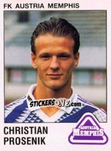 Sticker Christian Prosenik - Österreichische Fußball-Bundesliga 1991-1992 - Panini