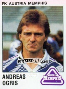 Cromo Andreas Ogris - Österreichische Fußball-Bundesliga 1991-1992 - Panini