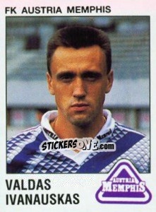 Sticker Valdas Ivanauskas - Österreichische Fußball-Bundesliga 1991-1992 - Panini