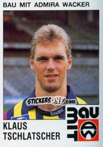 Figurina Klaus Tschlatscher - Österreichische Fußball-Bundesliga 1991-1992 n. 40 - Panini