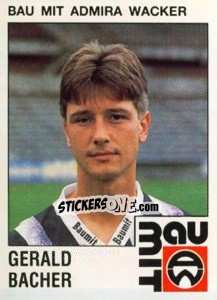 Figurina Gerald Bacher - Österreichische Fußball-Bundesliga 1991-1992 n. 44 - Panini
