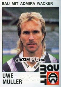 Cromo Uwe Müller - Österreichische Fußball-Bundesliga 1991-1992 - Panini
