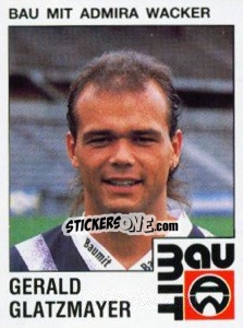 Cromo Gerald Glatzmayer - Österreichische Fußball-Bundesliga 1991-1992 - Panini