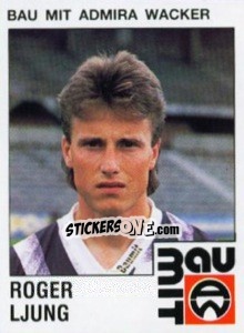 Sticker Roger Ljung - Österreichische Fußball-Bundesliga 1991-1992 - Panini