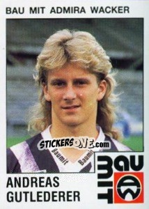 Cromo Andreas Gutlederer - Österreichische Fußball-Bundesliga 1991-1992 - Panini