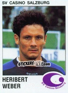 Sticker Heribert Weber - Österreichische Fußball-Bundesliga 1991-1992 n. 59 - Panini