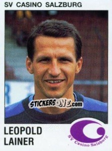 Sticker Leo Lainer - Österreichische Fußball-Bundesliga 1991-1992 - Panini