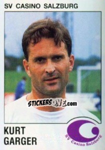 Sticker Kurt Garger - Österreichische Fußball-Bundesliga 1991-1992 - Panini