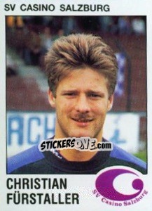 Sticker Christian Fürstaller - Österreichische Fußball-Bundesliga 1991-1992 - Panini