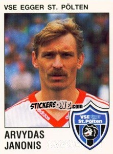 Cromo Arvydas Janonis - Österreichische Fußball-Bundesliga 1991-1992 - Panini