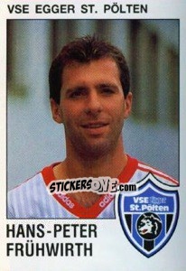 Sticker Hans-Peter Frühwirth - Österreichische Fußball-Bundesliga 1991-1992 - Panini