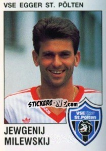 Cromo Jewgenij Milewskij - Österreichische Fußball-Bundesliga 1991-1992 - Panini
