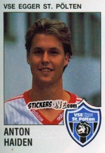 Sticker Anton Haiden - Österreichische Fußball-Bundesliga 1991-1992 - Panini