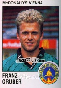 Sticker Franz Gruber - Österreichische Fußball-Bundesliga 1991-1992 - Panini