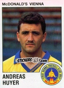 Cromo Andreas Huyer - Österreichische Fußball-Bundesliga 1991-1992 - Panini