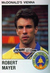 Sticker Robert Mayer - Österreichische Fußball-Bundesliga 1991-1992 - Panini