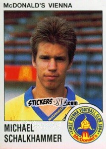 Sticker Michael Schalkhammer - Österreichische Fußball-Bundesliga 1991-1992 - Panini