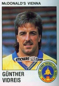 Figurina Günther Vidreis - Österreichische Fußball-Bundesliga 1991-1992 n. 101 - Panini