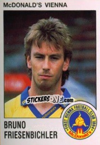 Cromo Bruno Friesenbichler - Österreichische Fußball-Bundesliga 1991-1992 - Panini