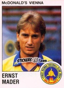 Cromo Ernst Mader - Österreichische Fußball-Bundesliga 1991-1992 - Panini