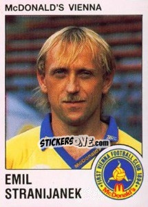 Sticker Emil Stranijanek - Österreichische Fußball-Bundesliga 1991-1992 - Panini