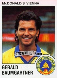 Sticker Gerald Baumgartner - Österreichische Fußball-Bundesliga 1991-1992 - Panini