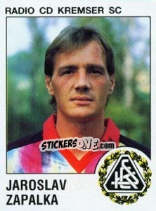 Cromo Jaroslav Zapalka - Österreichische Fußball-Bundesliga 1991-1992 - Panini