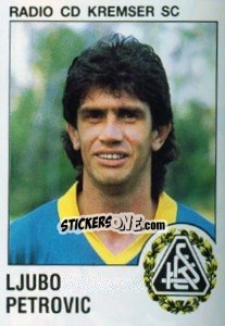 Sticker Ljubo Petrovic - Österreichische Fußball-Bundesliga 1991-1992 n. 115 - Panini