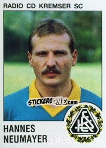 Sticker Hannes Neumayer - Österreichische Fußball-Bundesliga 1991-1992 - Panini