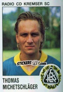 Sticker Thomas Michetschläger - Österreichische Fußball-Bundesliga 1991-1992 - Panini