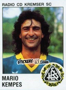 Sticker Mario Kempes - Österreichische Fußball-Bundesliga 1991-1992 - Panini