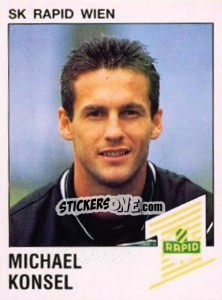 Sticker Michael Konsel - Österreichische Fußball-Bundesliga 1991-1992 n. 129 - Panini