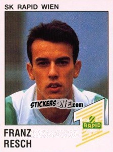 Figurina Franz Resch - Österreichische Fußball-Bundesliga 1991-1992 n. 135 - Panini