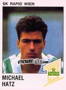 Sticker Michael Hatz - Österreichische Fußball-Bundesliga 1991-1992 n. 136 - Panini