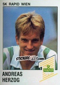 Sticker Andreas Herzog - Österreichische Fußball-Bundesliga 1991-1992 n. 138 - Panini