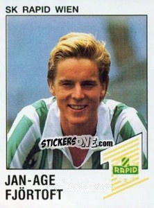 Cromo Jan-Age Fjörtoft - Österreichische Fußball-Bundesliga 1991-1992 - Panini