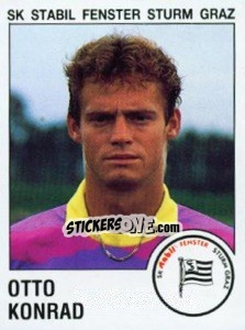 Sticker Otto Konrad - Österreichische Fußball-Bundesliga 1991-1992 - Panini