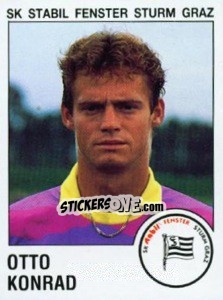 Cromo Otto Konrad - Österreichische Fußball-Bundesliga 1991-1992 n. 147 - Panini